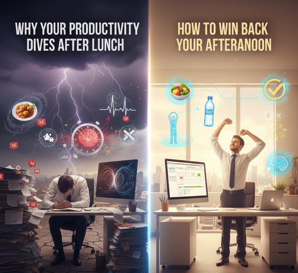 Why Your Productivity Dives After Lunch (And How to Win Back Your Afternoon)